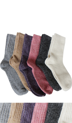 wool angora socks