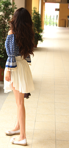 White special day! (silk skirt)